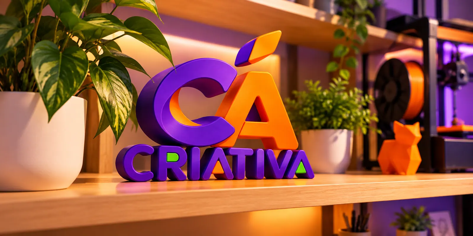 Prateleira com plantas
